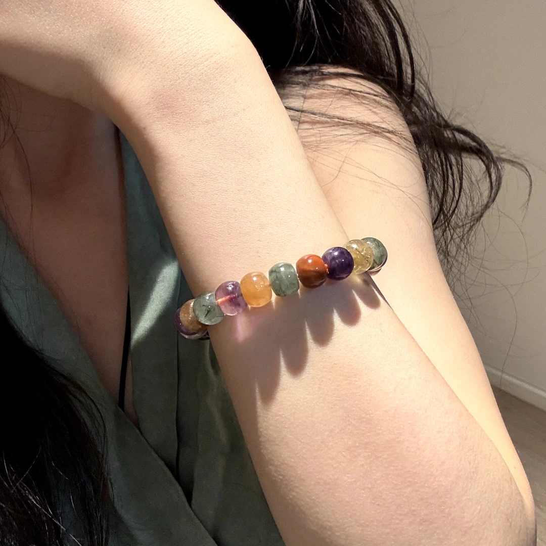 【村村有晶】极光23多宝水晶手串约10mm多样性发一