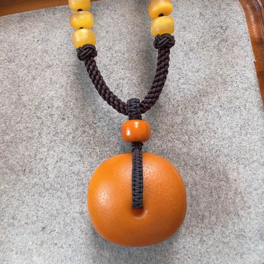 未镶嵌项链蜜蜡蜜蜡吊坠