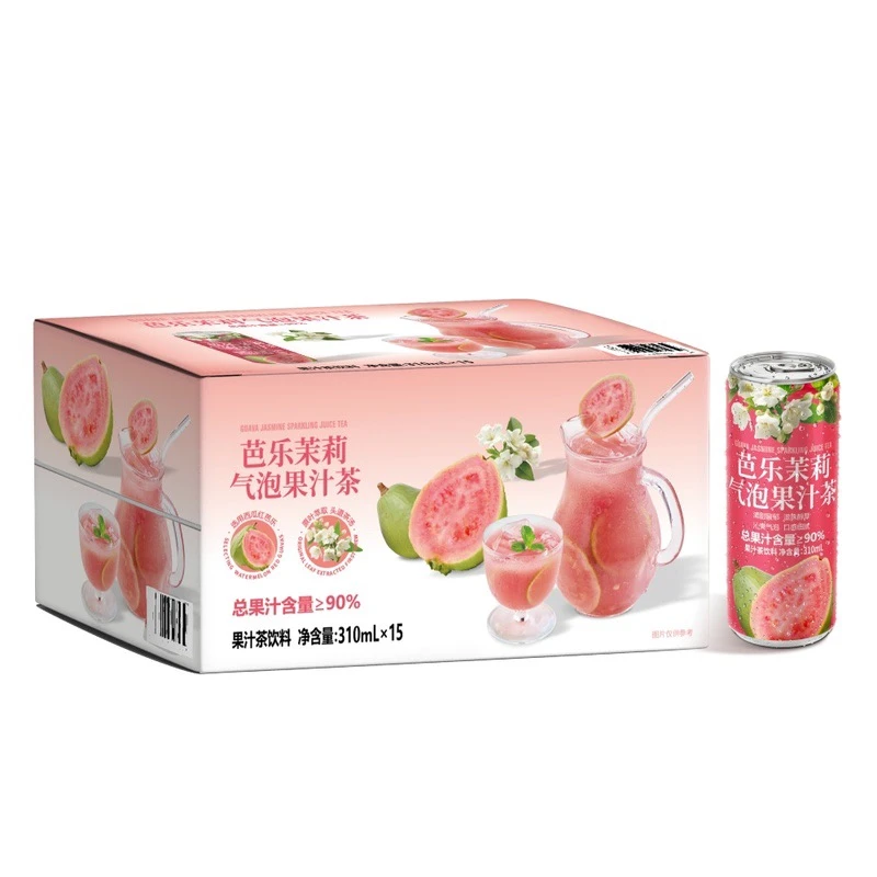 芭乐茉莉气泡果汁茶