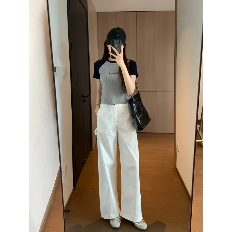 THEWOW 超态棉 薄款轻盈有筋骨抗皱不变形不鼓包显瘦休闲工装裤夏