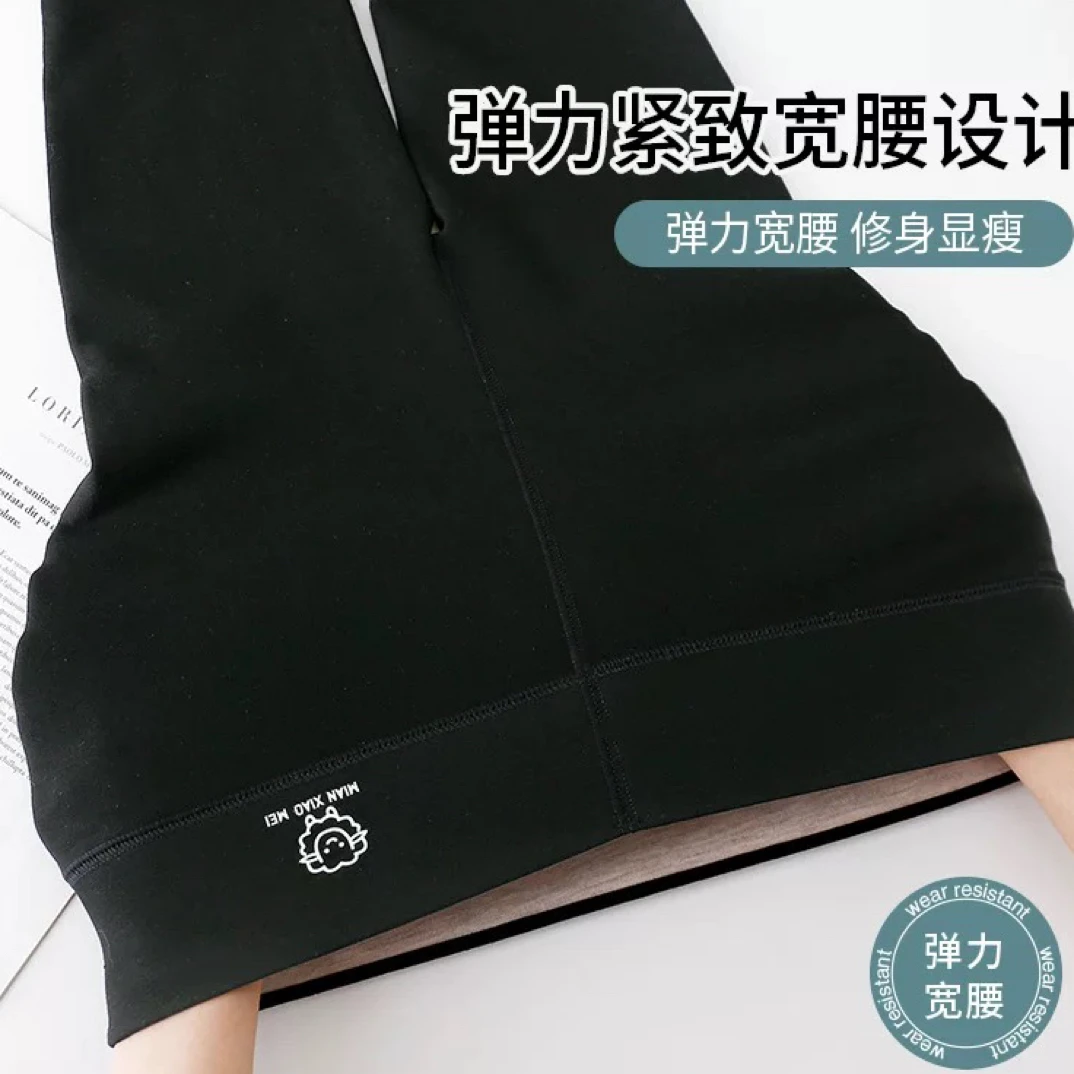 小棉羊加绒加厚打底裤高腰显瘦大弹力小黑裤时尚瑜伽大码不掉档