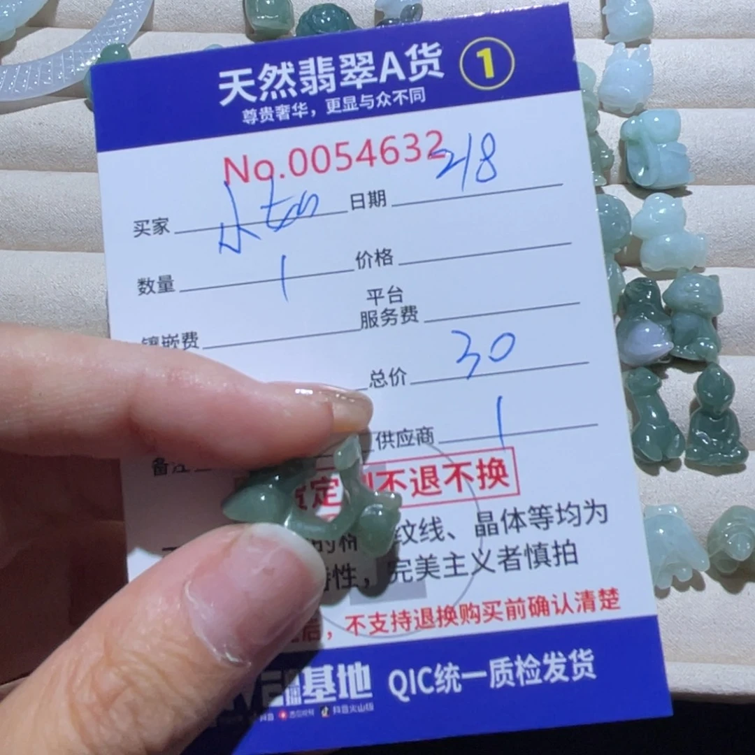 翡翠颈饰未镶嵌小****?