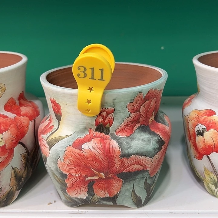 紫砂花盆水晶花盆311瑕疵