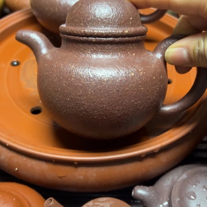 ò***黎紫砂茶壶宜兴原矿紫五彩