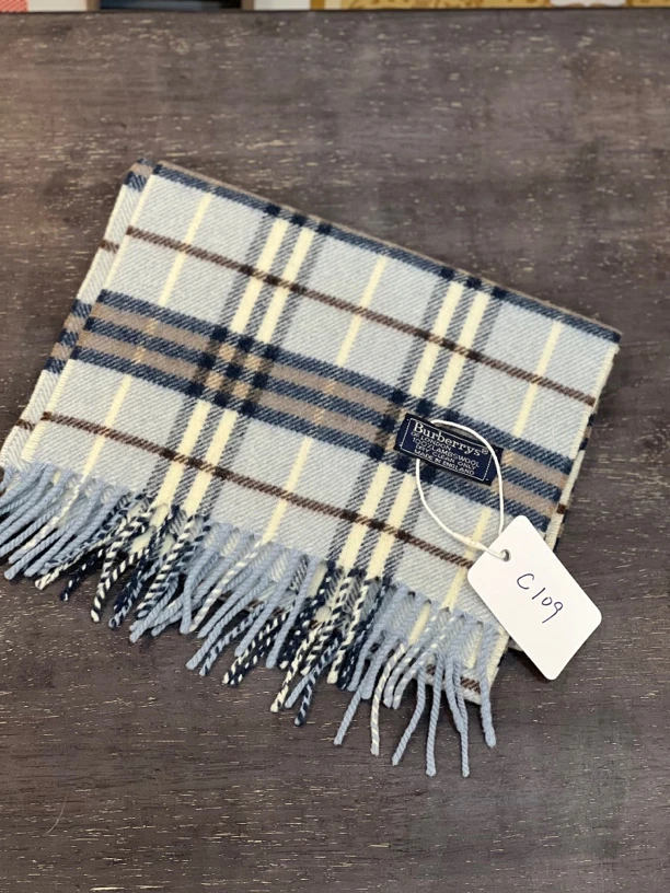 95新 BURBERRY/博柏利 夏七中古/巴宝莉围巾c109