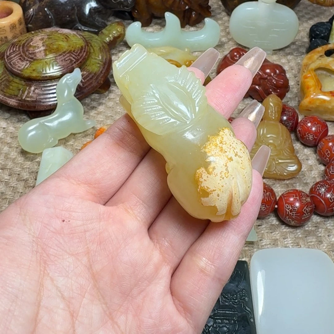 白玉菩提吊坠挂件