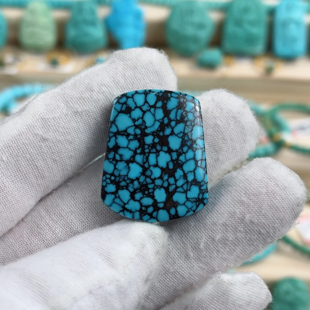 18K金镶嵌绿松石配饰