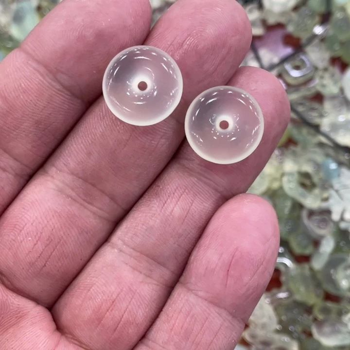 蛇纹石玉合金颈饰