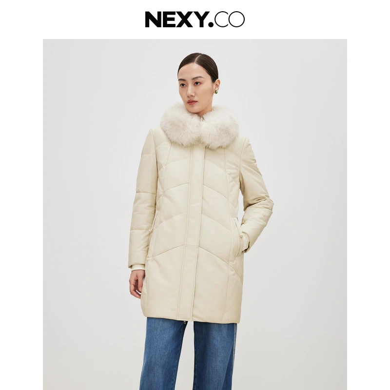 【晨粉专享价】【好羽绒】NEXY.CO/奈蔻皮羽绒外套XP00232F1