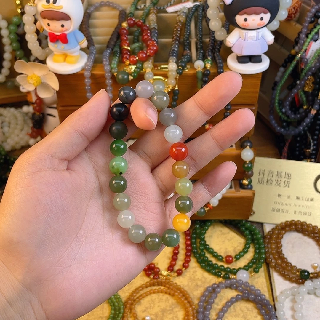 和田玉单圈手串未镶嵌