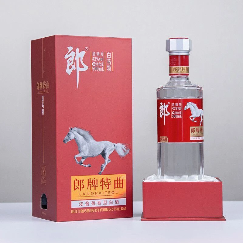 郎郎牌白马特500ml*1瓶浓酱兼香型白酒42度