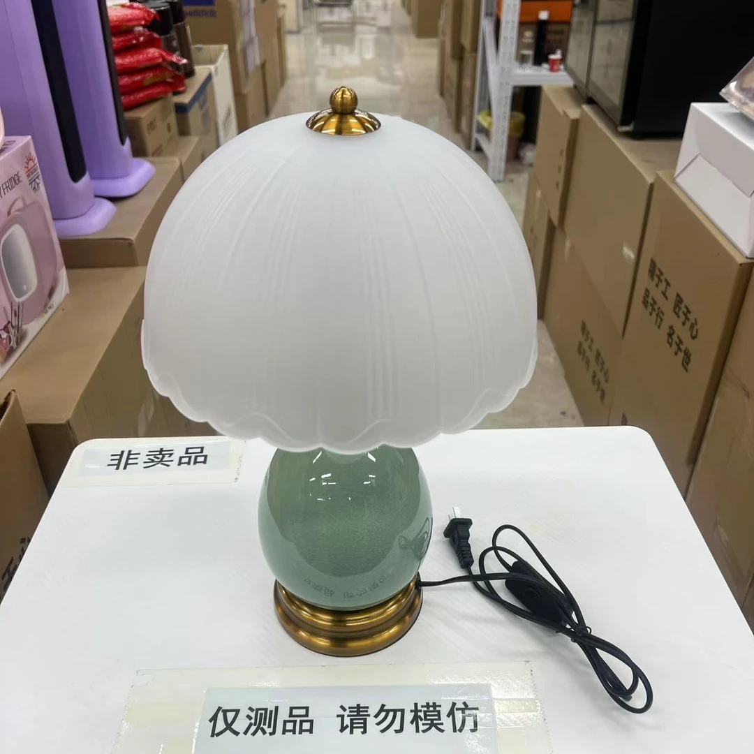 台灯ins北欧陶瓷卧室床头灯温馨浪漫简约ins风少女心高级复古