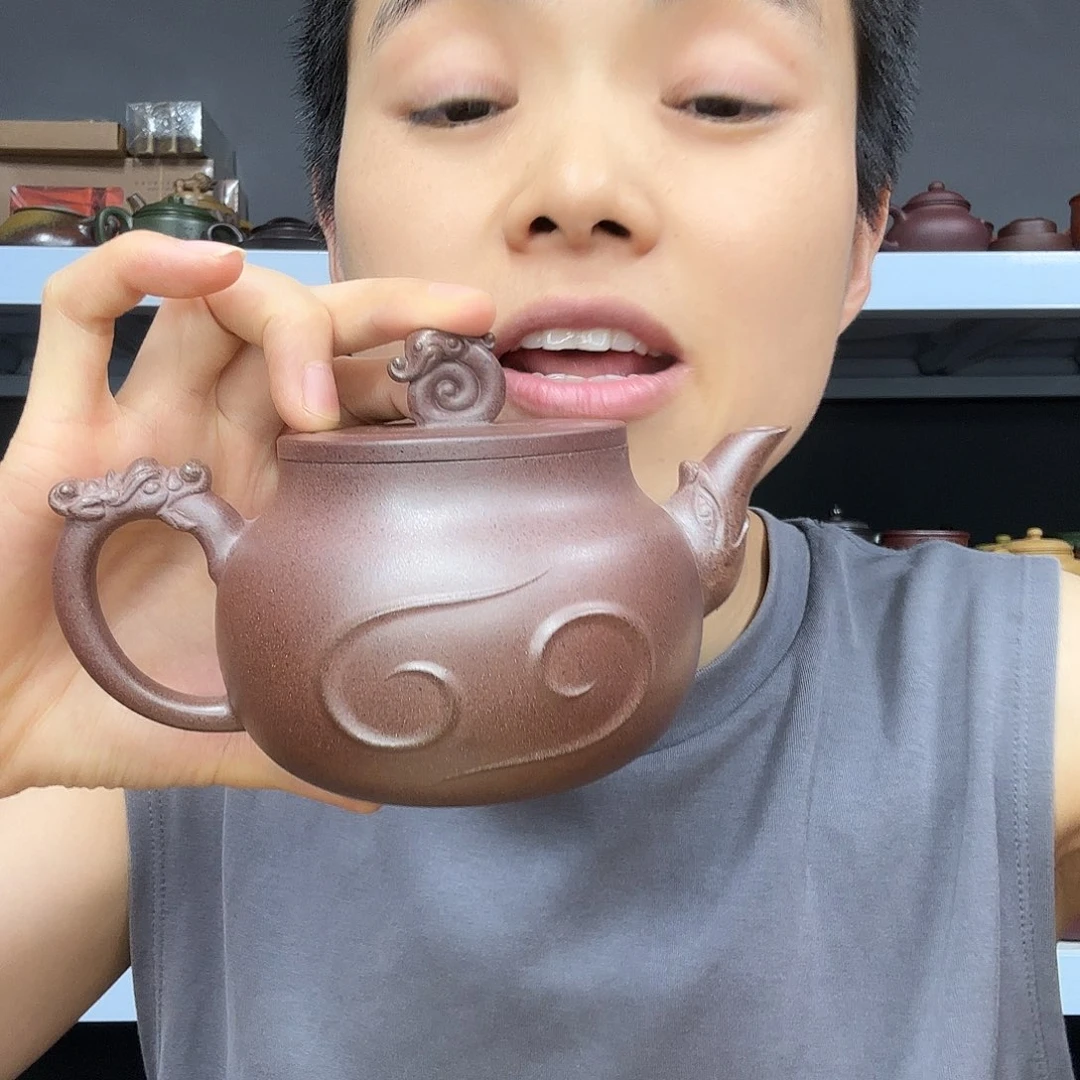 茶壶紫砂民间手艺人全手工制作