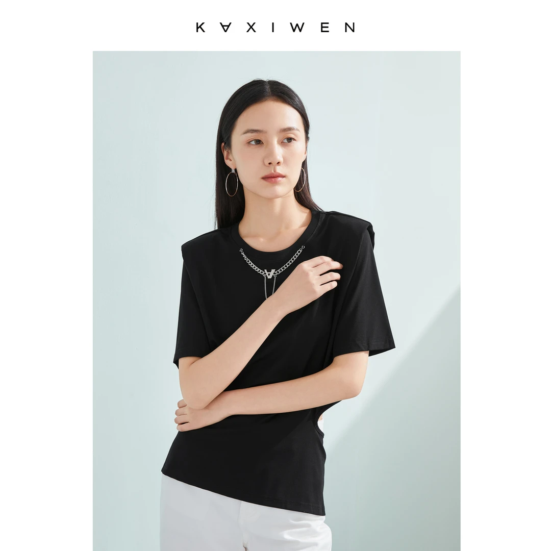 【小花专属】减龄显瘦T恤时髦条纹露背系带短上衣潮X03ATS2132