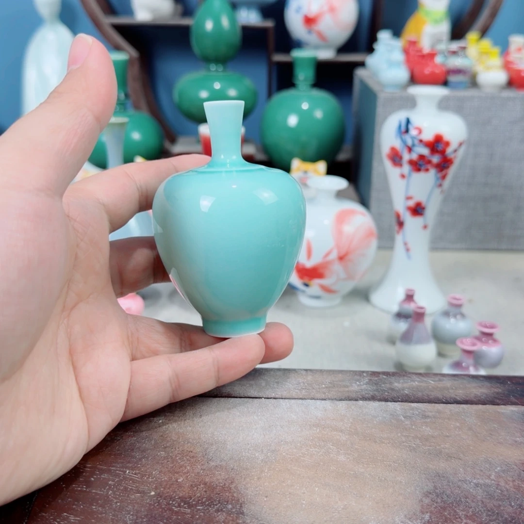 陶瓷手工小花器摆件