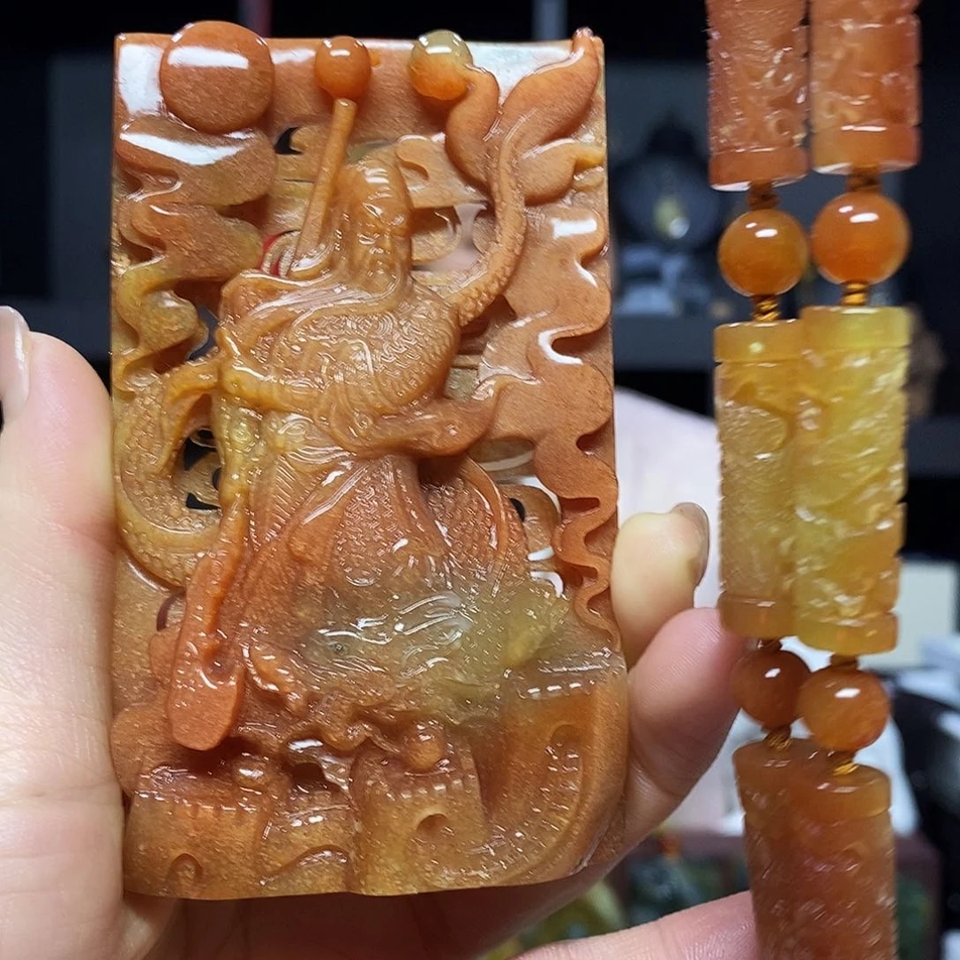 未镶嵌岫玉挂件吊坠