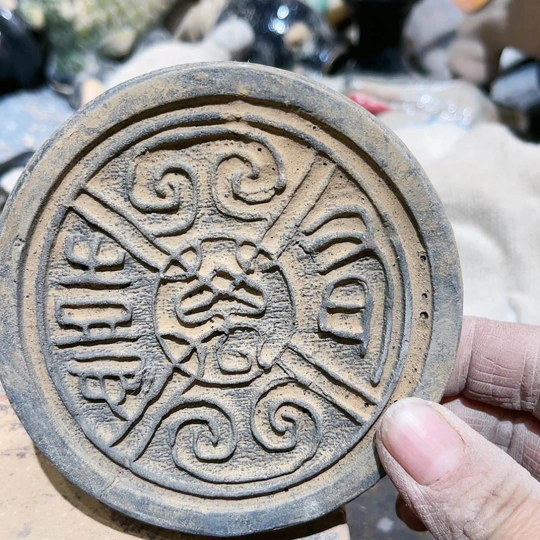 瓦当摆件茶台的一