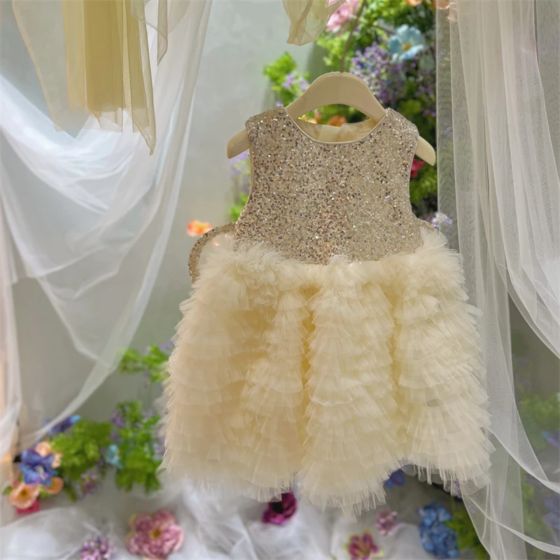 尤画2025夏季新款女孩原创设计师童品夏季女童中大童连衣裙 68152