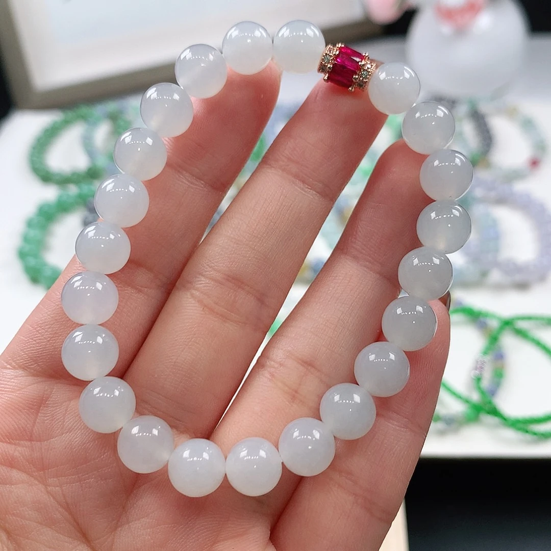 翡翠未镶嵌手链8.3mm