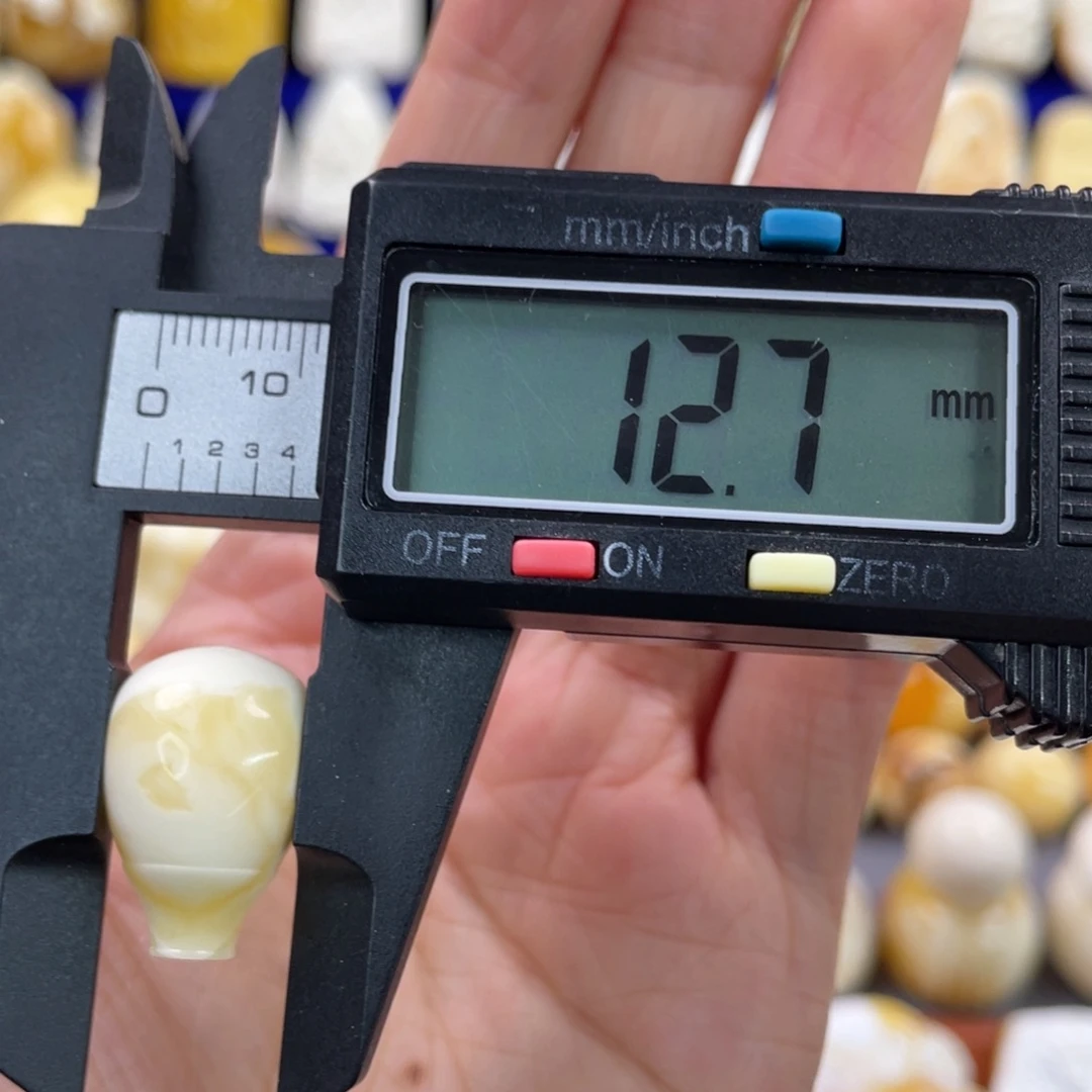 蜜蜡裸石未镶嵌琥珀蜜蜡三通配饰