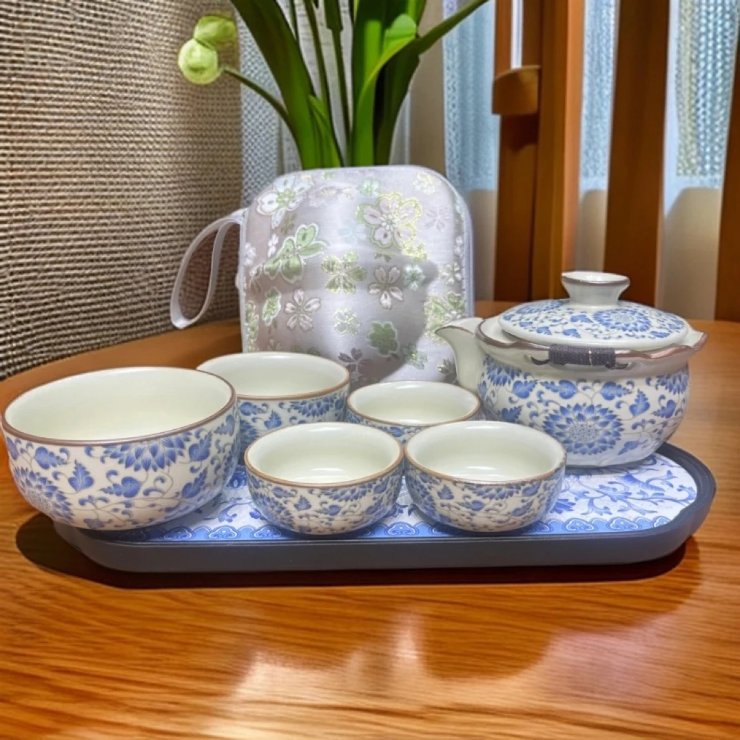 C807旅行茶具一壶五杯