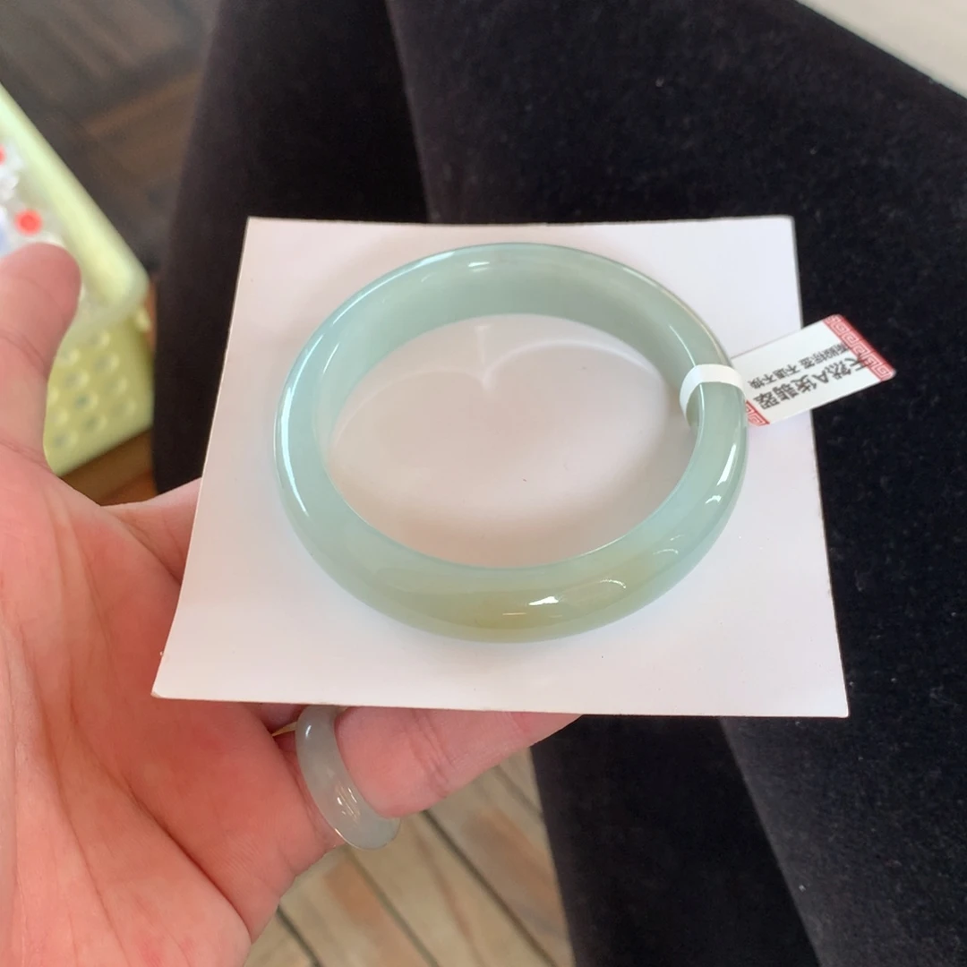 翡翠未镶嵌手镯73号54