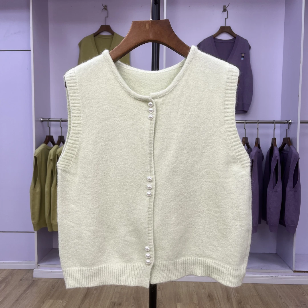 373 外套春秋季叠穿2024学院风韩系洋气V领针织开衫内搭设计感女