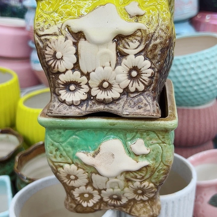 有孔，满10元包邮多肉陶瓷花盆