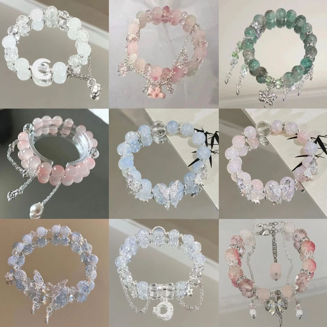 合金玻璃手链 新人宠粉福利！许愿/对碰/可换款/款式各色各样/代拆