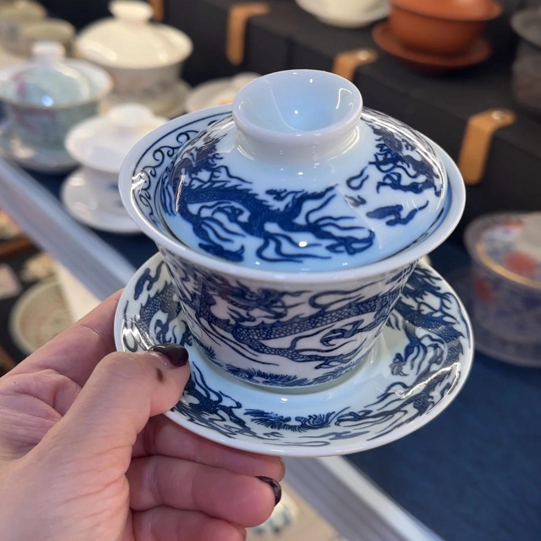 陶景德陶瓷盖碗茶具
