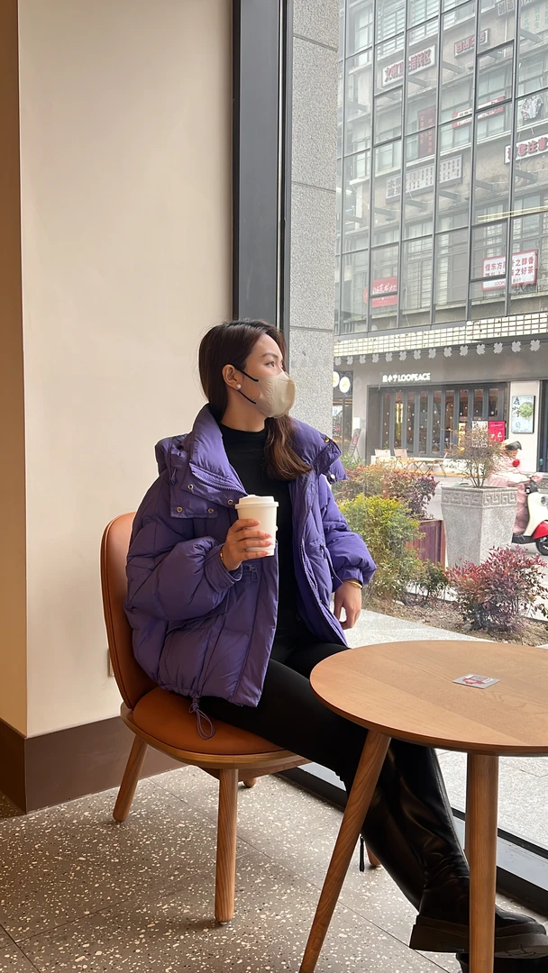 新款【小仙女】可脱卸帽羽绒服女加厚时尚休闲百搭韩版保暖冬季