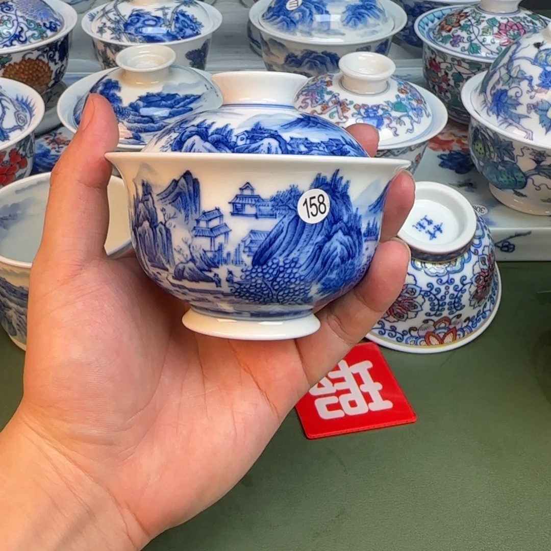 彦祖纯手工手绘茶具158