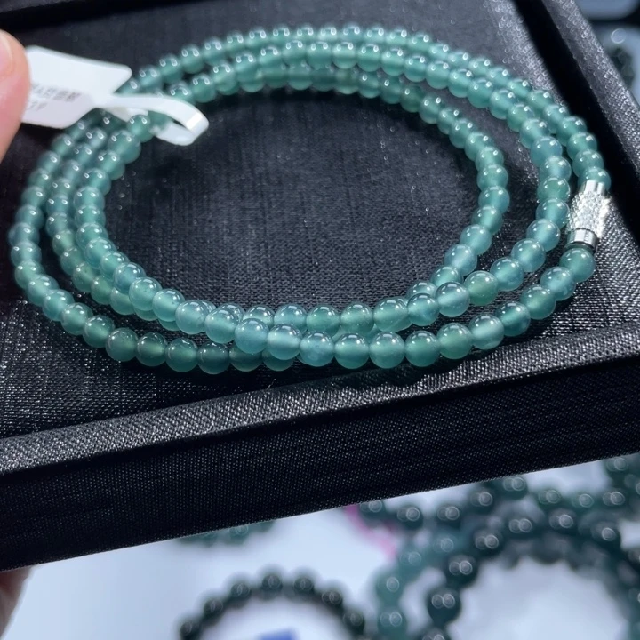 翡翠未镶嵌手链多样性发货自选散珠卡3.9项链