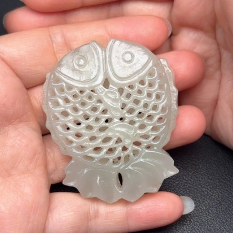 和田玉挂件未镶嵌飞***3