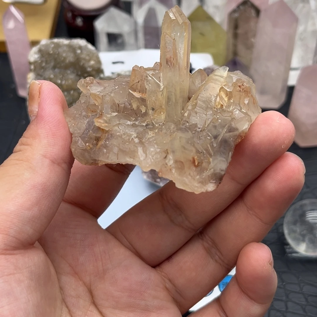 未镶嵌水晶珠宝半成品45 白水晶簇