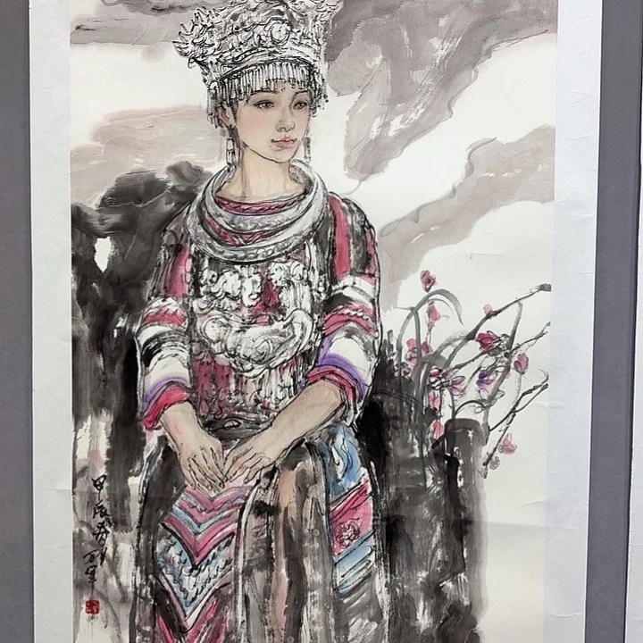 国画亲笔手绘放心去藏