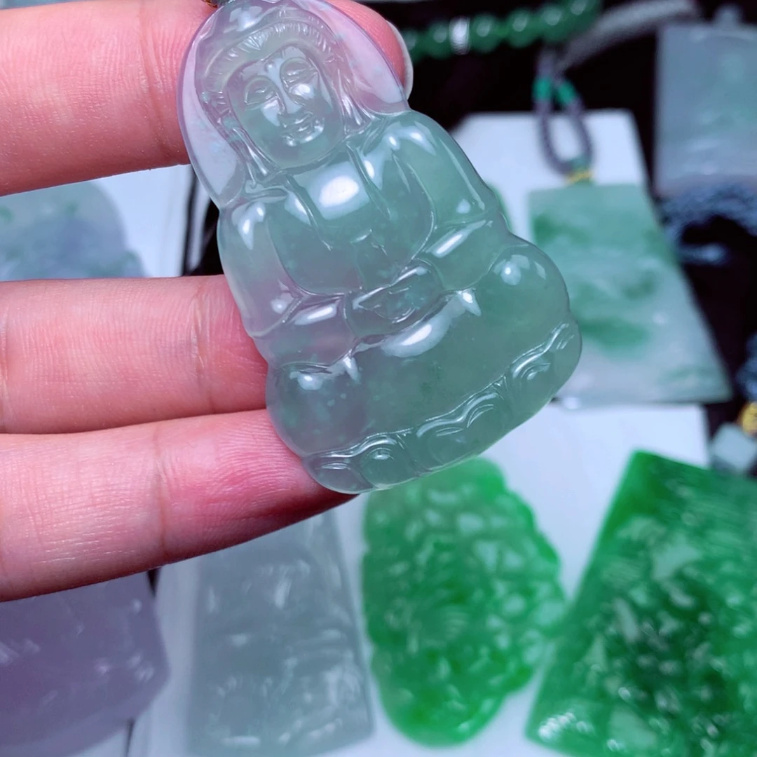 颈饰未镶嵌翡翠天然A货翡翠