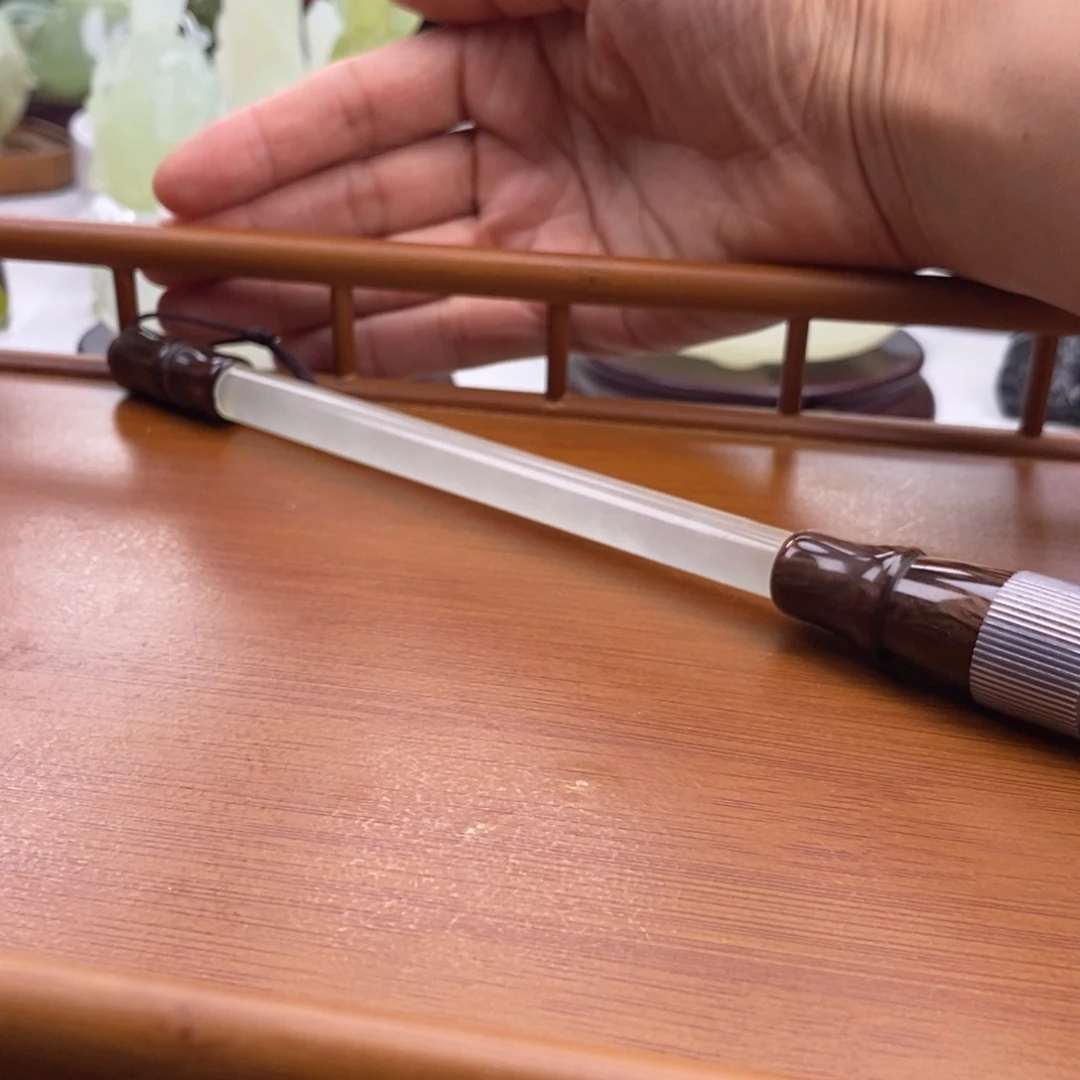 岫玉未镶嵌四大名玉毛笔