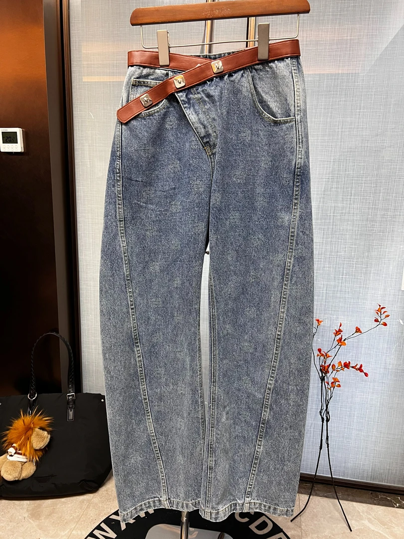 2025早春弯刀显瘦潮酷小众牛仔裤0760A