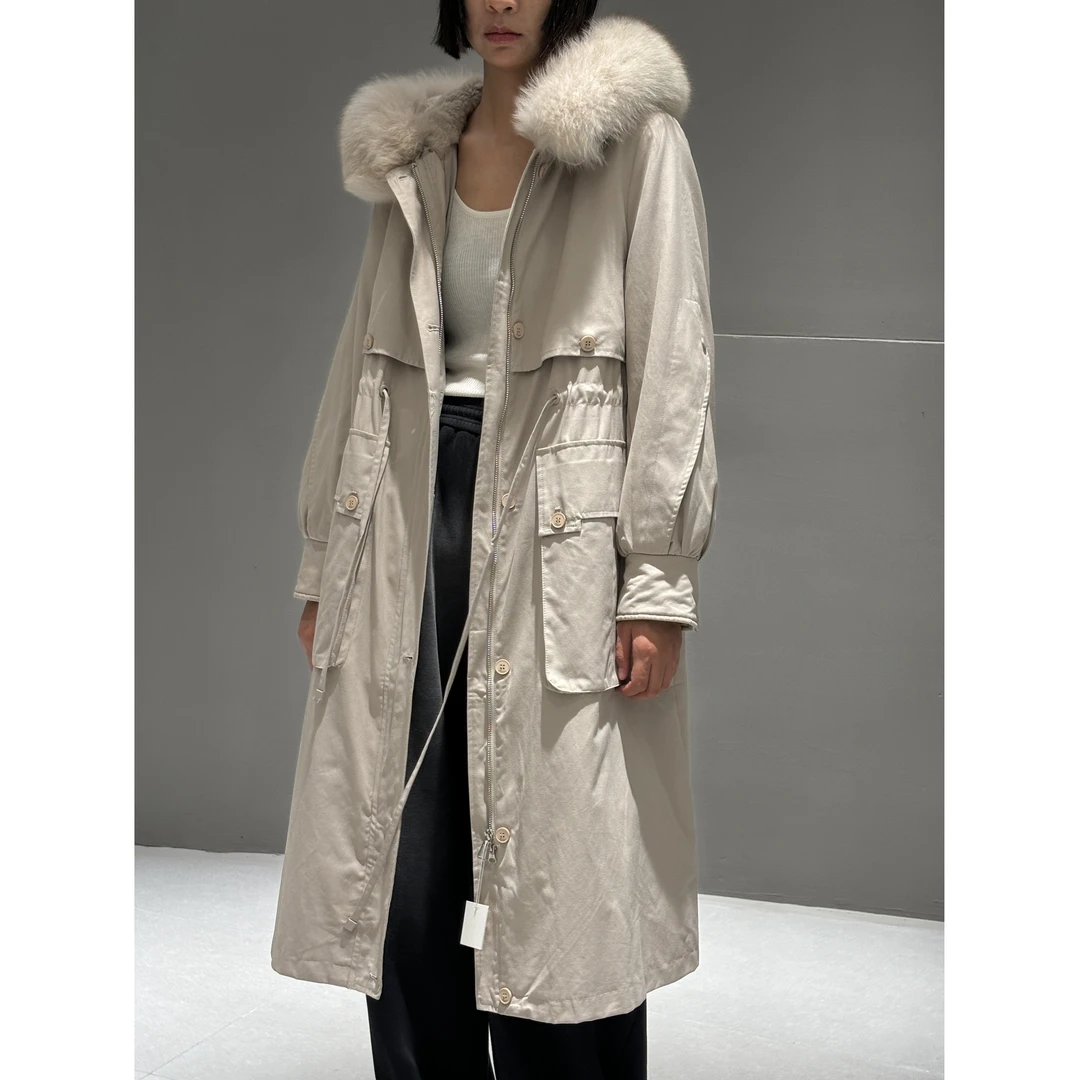 厚款长款大毛领冬季保暖休闲女士派克服6089
