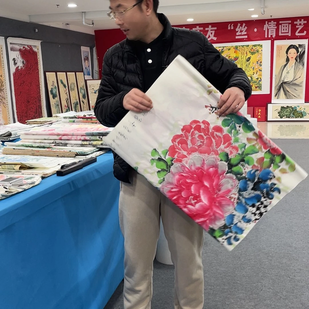 国画今天上午国画作品展示