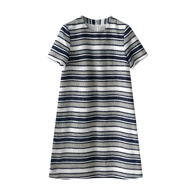 YW 女士LINTON小香风格圆领连衣裙25FMSS-R010