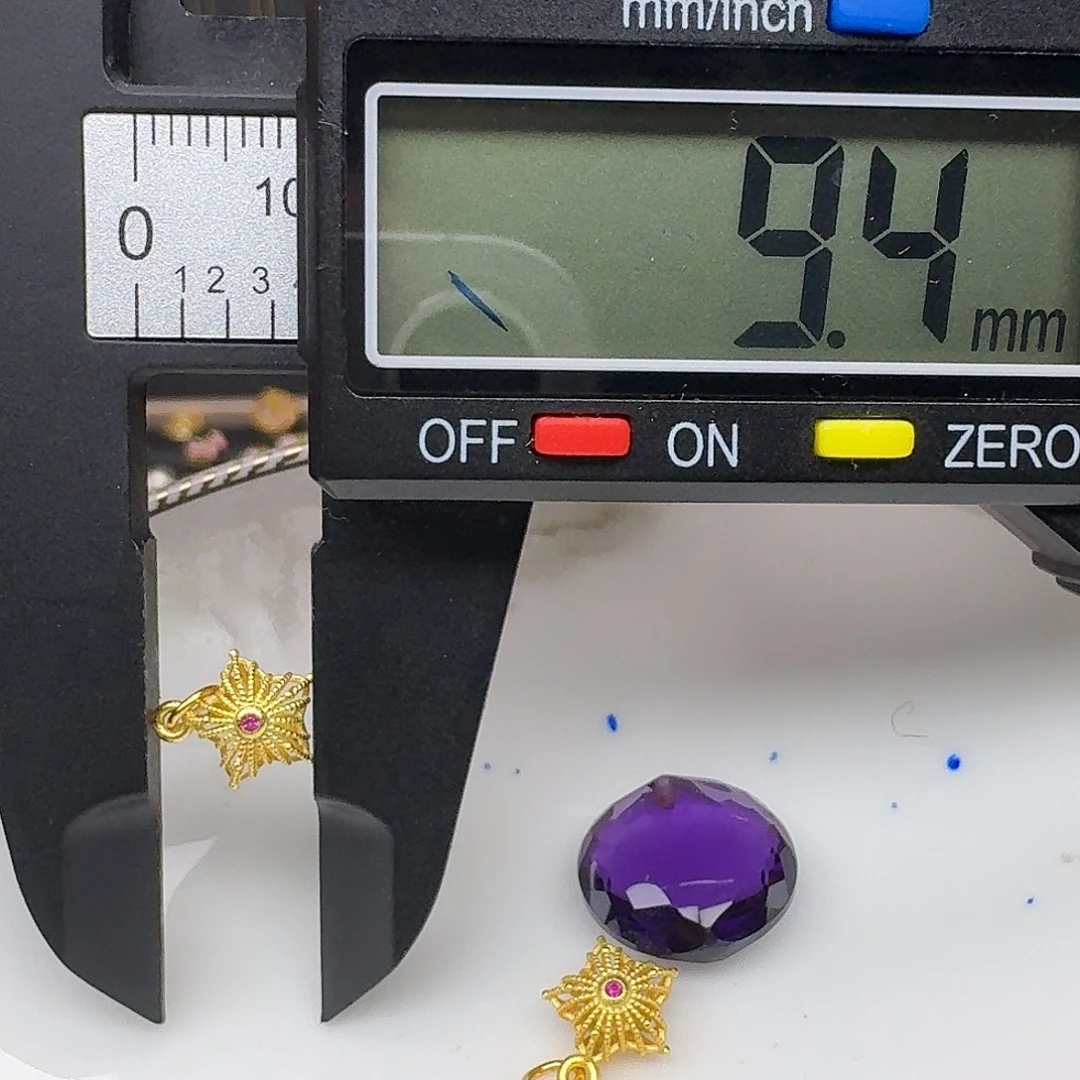 紫晶银S925镶嵌颈饰紫水晶925镶嵌70