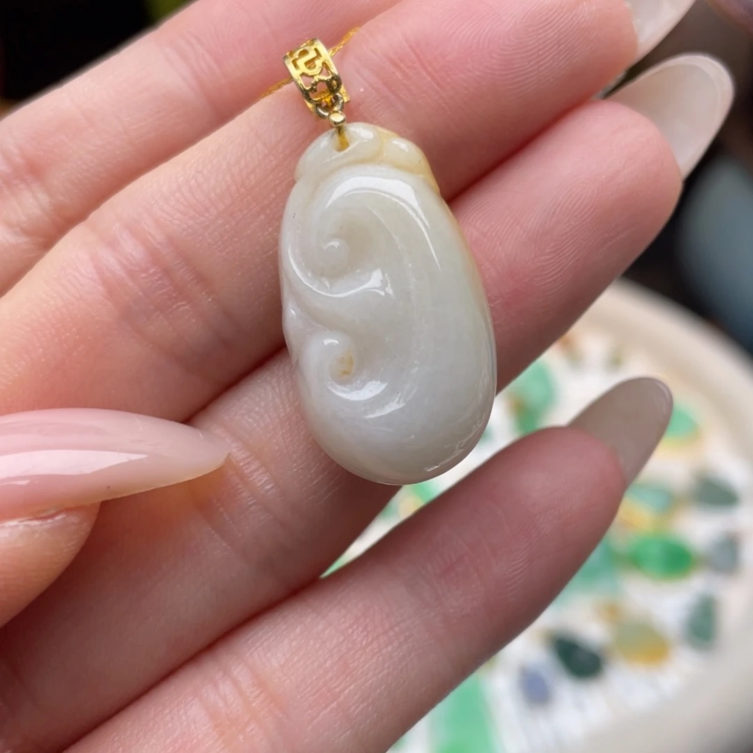翡翠银S925镶嵌颈饰