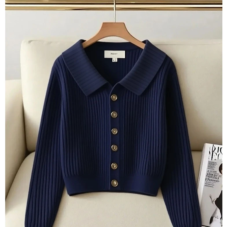 法式高端轻奢针织开衫毛衣女2025秋季新款慵懒风洋气简约外套上衣