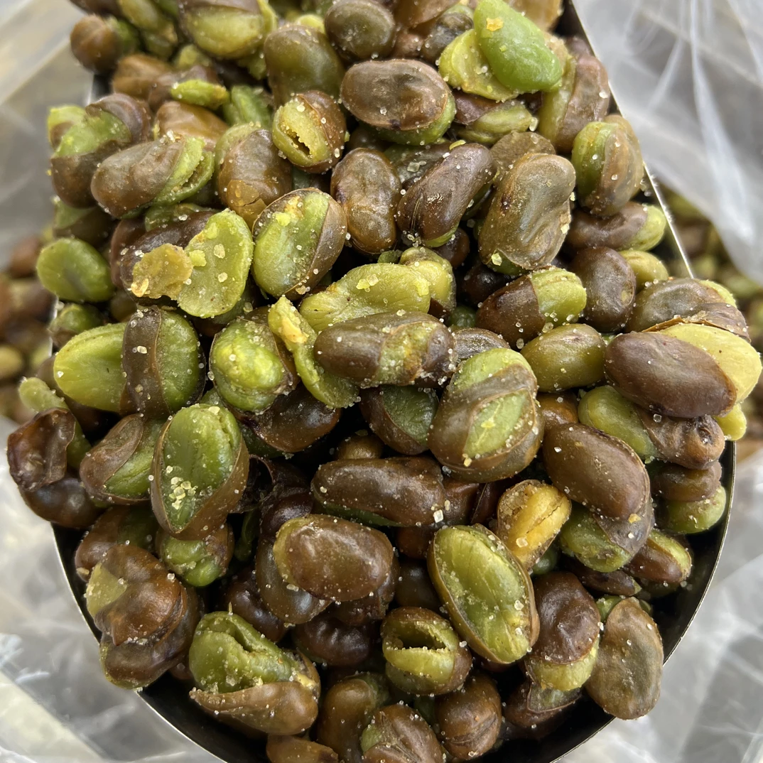 云南保山带壳绿心蚕豆香酥原味芥末味香辣味休闲炒货零食下酒菜