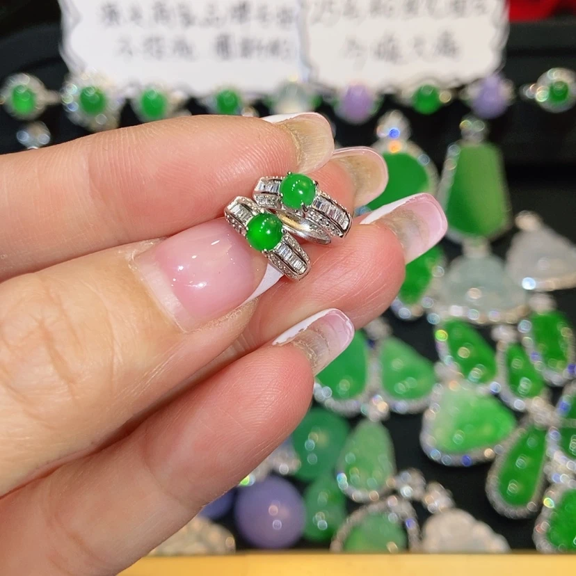 【闪购商品】未镶嵌翡翠耳饰天然翡翠