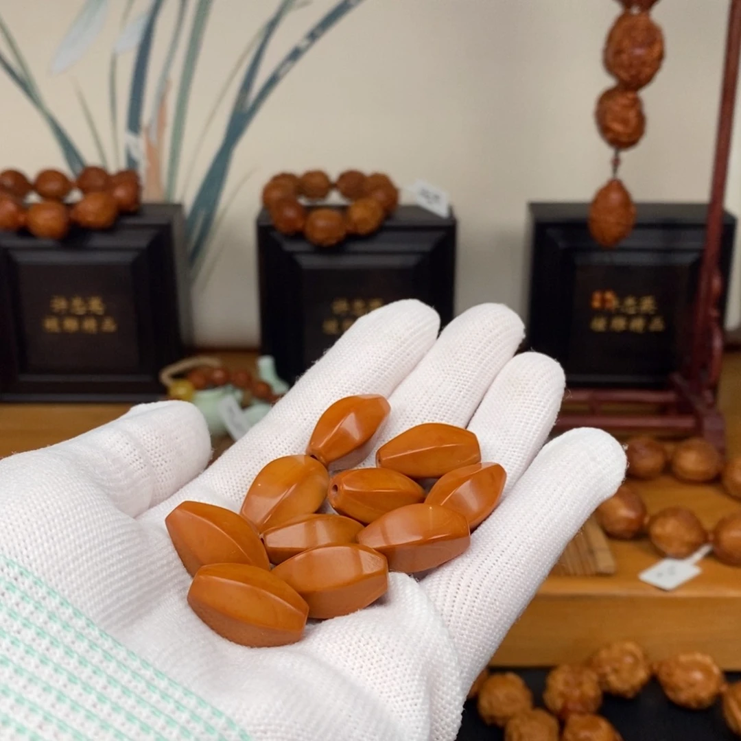 手串橄榄核工作室六棱素珠
