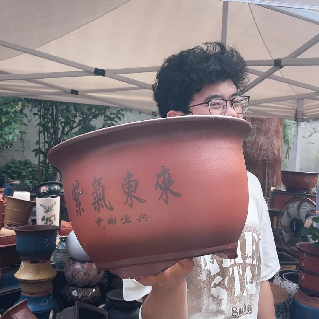 30紫气东来花盆紫砂花盆