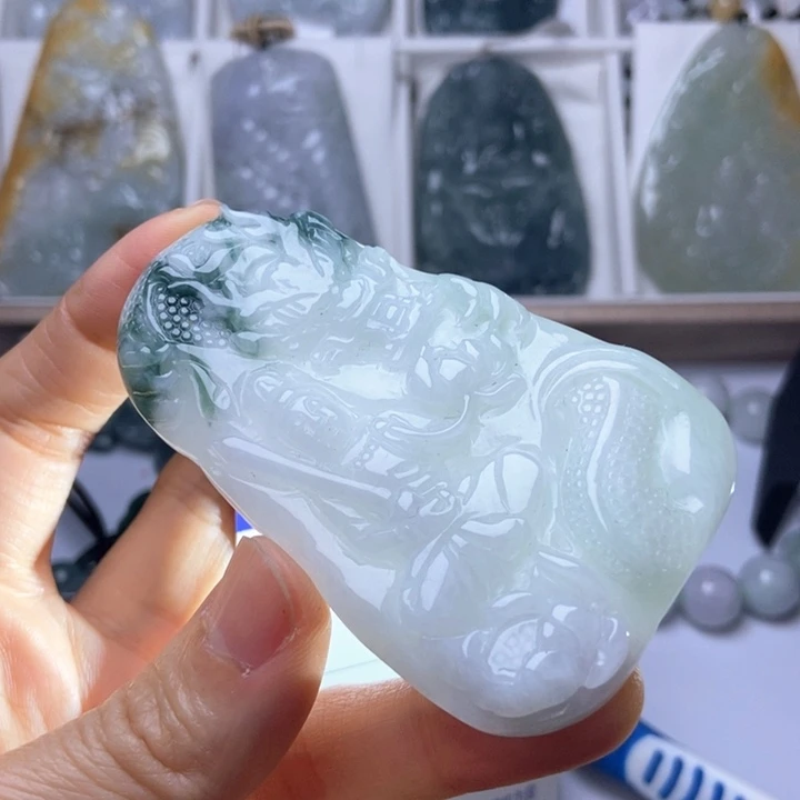 翡翠未镶嵌挂件翡翠